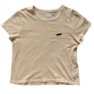 Vans Mustard Shirt with Skateboard Logo